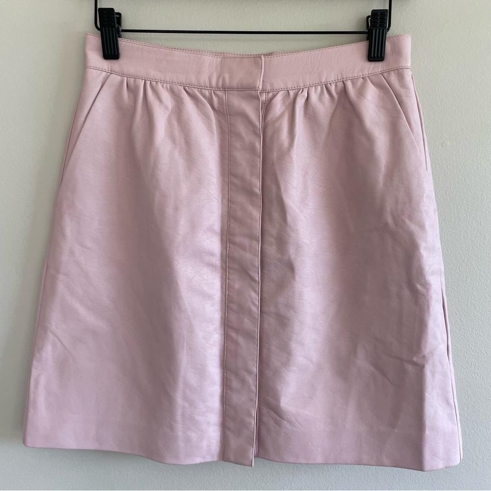French Connection Women's BIA Pu Mini Skirt Blush Color Size 4
